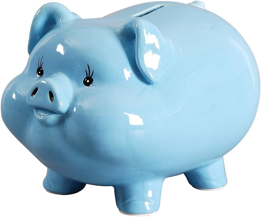 Ceramics Piggy Bank for Kids and Adults, Money Box, Coin Bank, Real Money Safe