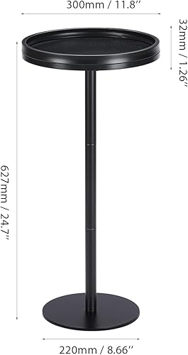 Miniatura 3 de Mesa redonda para bebidas, mesa de pedestal pequeña, mesa auxiliar redonda pequeña para espacios estrechos, mesa de Martini para sala de estar,