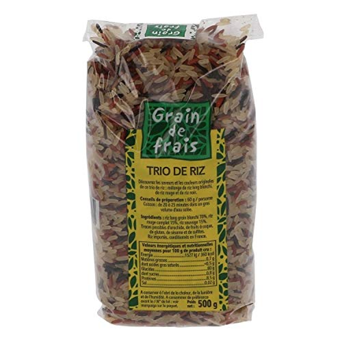 Trío de arroz - Grano fresco - Paquete de 500 g