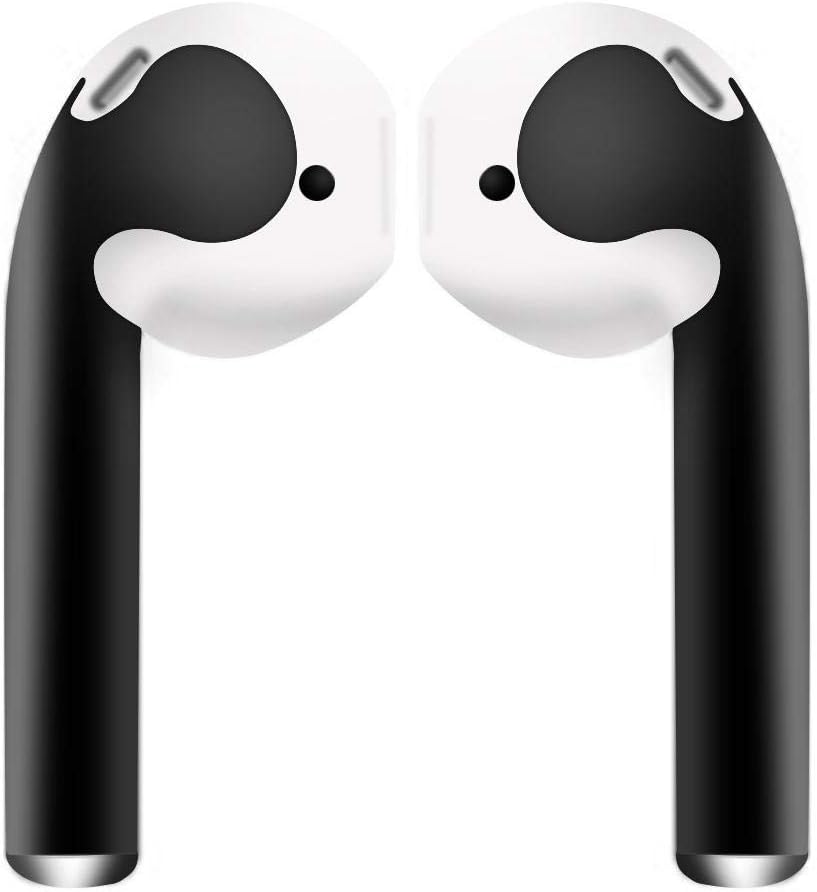 Asiproper Earphone PVC Removable Sticker Adhesive Decal Film for Airpods (Black)