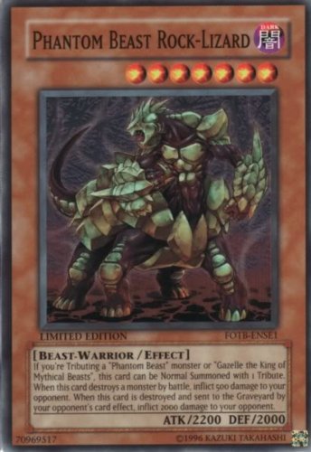 Yu-Gi-Oh! - Phantom Beast Rock-Lizard (FOTB-ENSE1) - Force of The Breaker: Special Edition Promos - Promo Edition - Super Rare