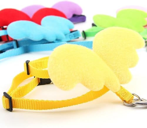 Miniatura 2 de Correas y arnés para perros y gatos, correa de malla ajustable para el pecho con alas de ángel para cachorros, gatitos, perros pequeños y caminatas