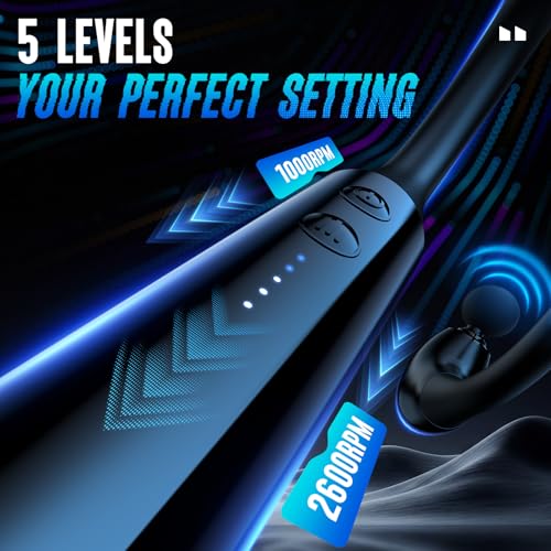 Image of FVZ Massage Gun with Upgraded Extension Handle, Portable 10MM Massage Gun Deep Tissue, Back Massager, Muscles /Neck /Shoulders /Waist /Legs Massager, Gifts for Men