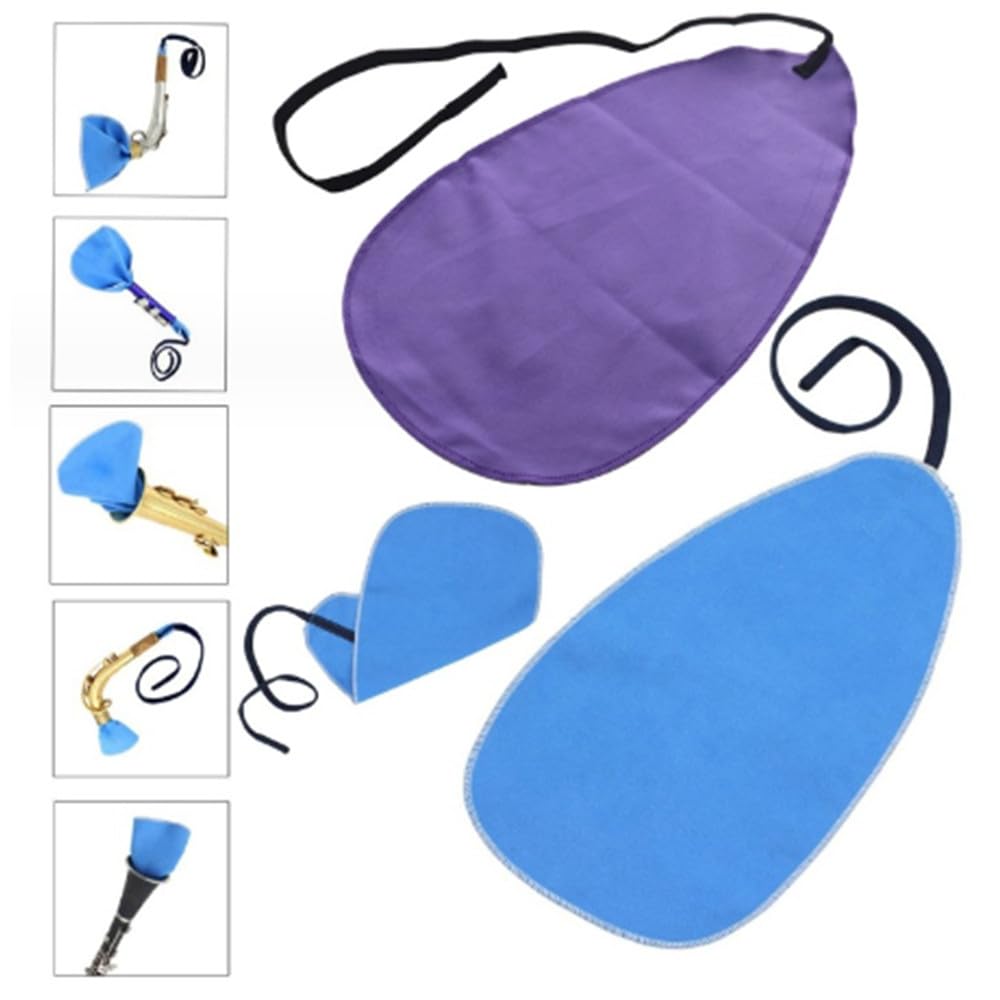 Loopunk 4pcs Oboe,Flute,Saxophone,Woodwind Cleaning Cloth, Artificial Suede Material Saxophone Cleaning Cloth - Image 3