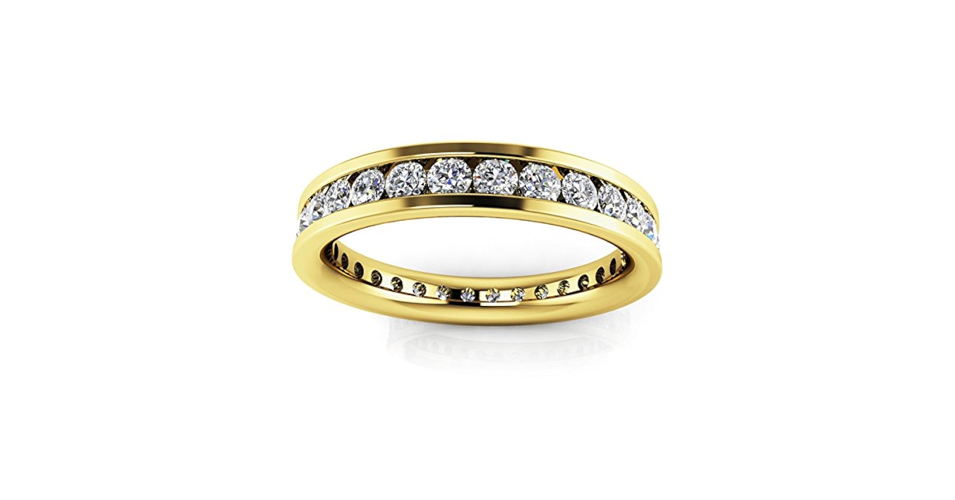 K18シンプルラインゴールドリング 幅3mm 13号 1292K2501 Amazon