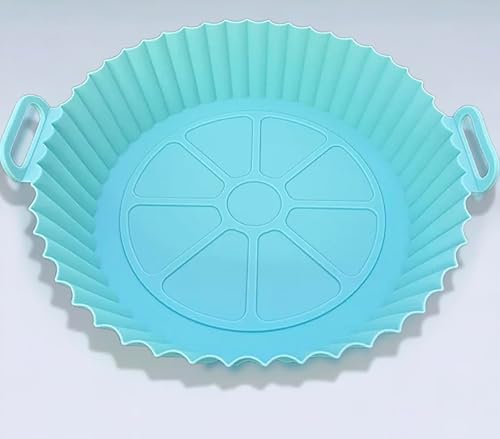 Forros de silicona redondos para freidora de aire, accesorios antiadherentes para freidora de aire, reemplazo reutilizable de papel de pergamino