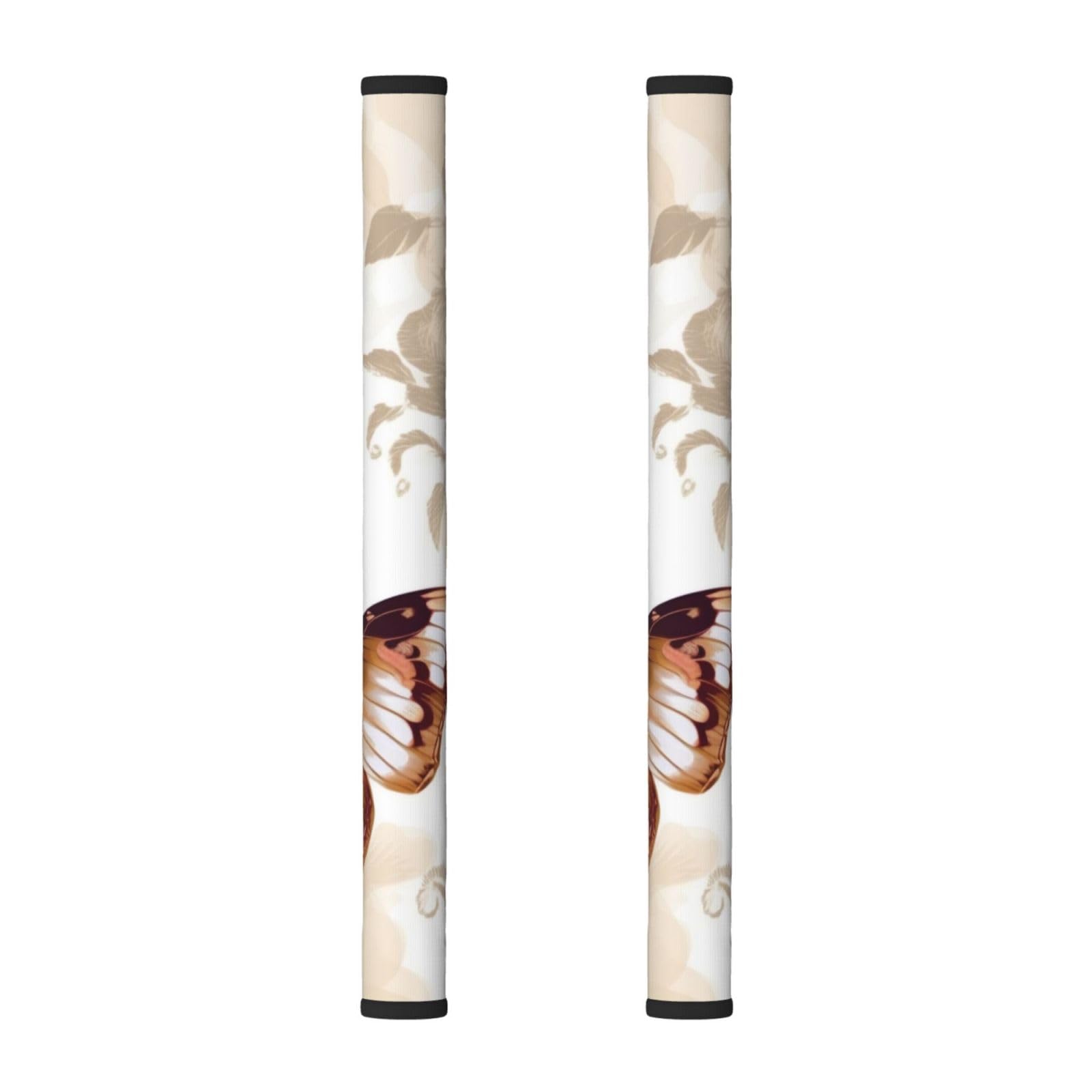 VGFJHNDF Refrigerator Door Handle Covers 2-Pack, Floral with Butterfly Printed Protect and Decorate for Fridge Ovens Dishwashers