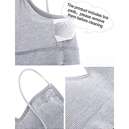Blulu 4 Pcs Cami Bras for Women Padded Seamless Straps Sleeping Bra Cami Bralettes for Yoga Lounging3