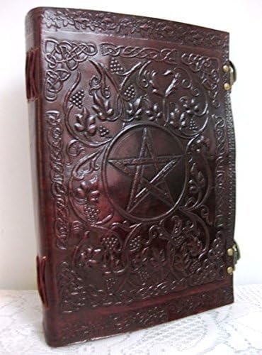 Phoenix Craft Leather 10x7 Embossed Celtic Pentacle Journal Bound Handmade Leather Diary Gift Book Sketchbook Christmas gifts