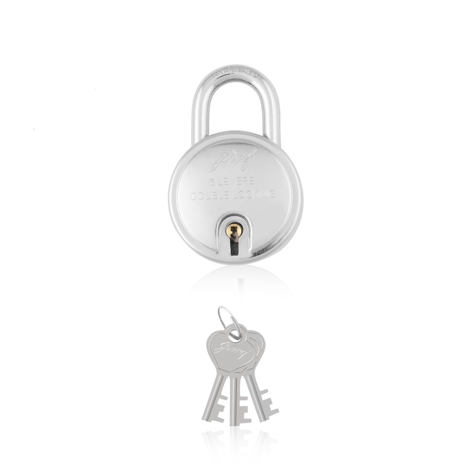 Godrej Round 6 levers (50mm) Padlock 8148 Steel Finish with 3 Keys (B071FG656Y) Amazon Price History, Amazon Price Tracker