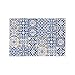 Fliesenaufkleber Mosaik Wandfliese Bodenaufkleber Aufkleber PVC Fliesensticker Fliesen Folie für Küche und Badezimmer Home Decor,24 stück (Blau, 20 X 20 cm)