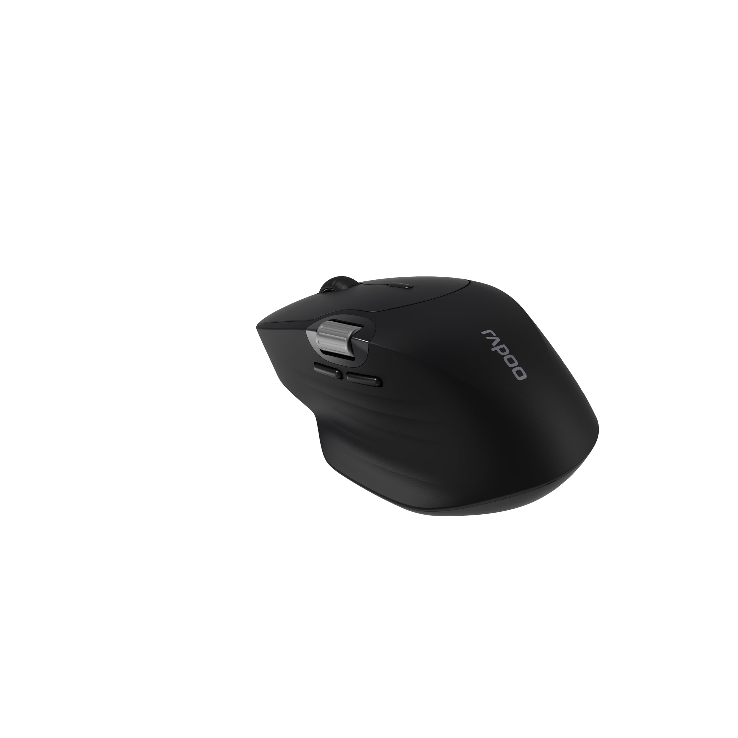 Rapoo I Souris sans Fil MT560 Multi-Mode (Souris d'ordinateur silencieuse, 3200 dpi, Batterie Rechargeable, Ergonomique) Noir