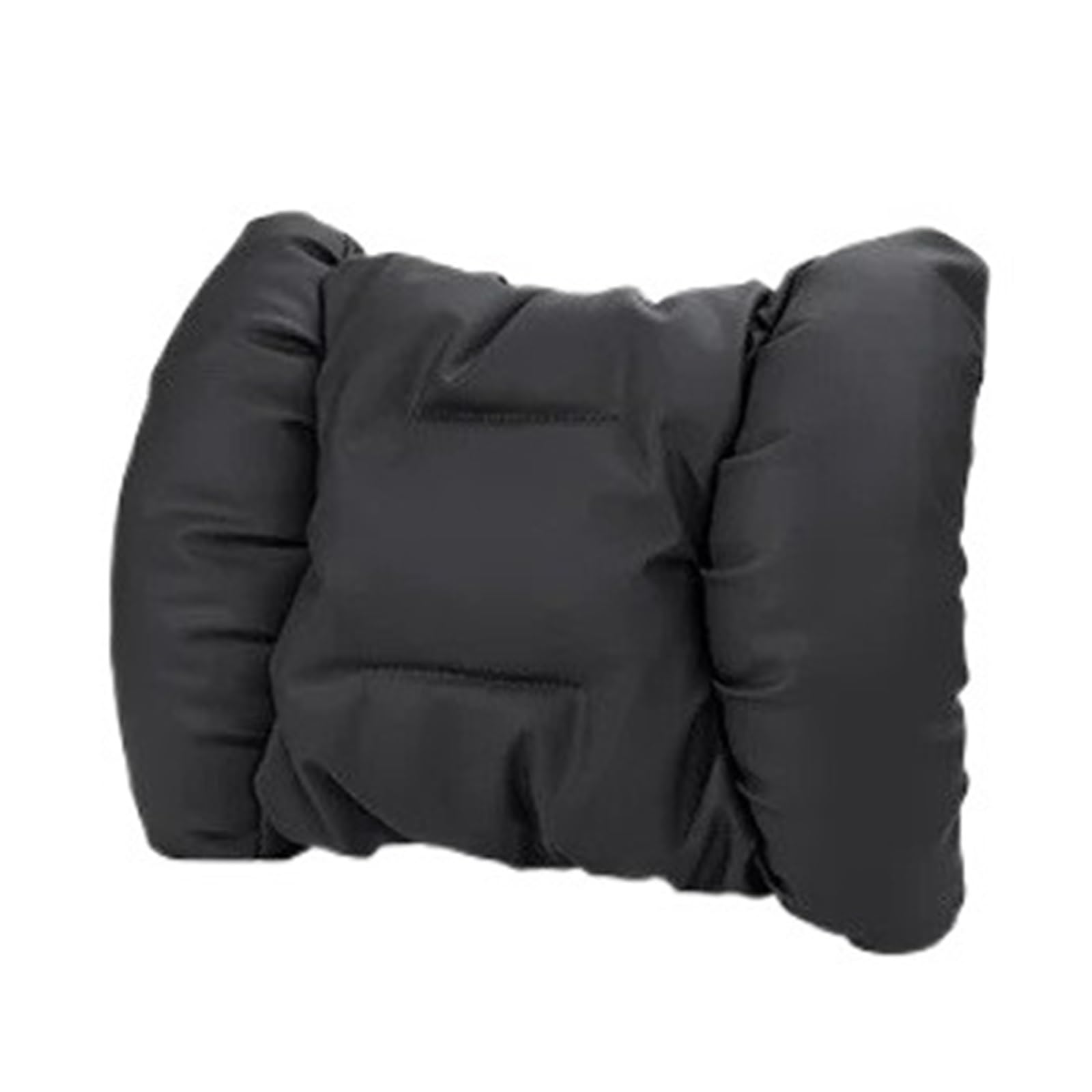 POAWUDJA Car Pillow Car Neck Pillow Backrest Breathable Fit For Mercedes Maybach For Audi Headrest Removable Cover(Waist support [Noble Black])
