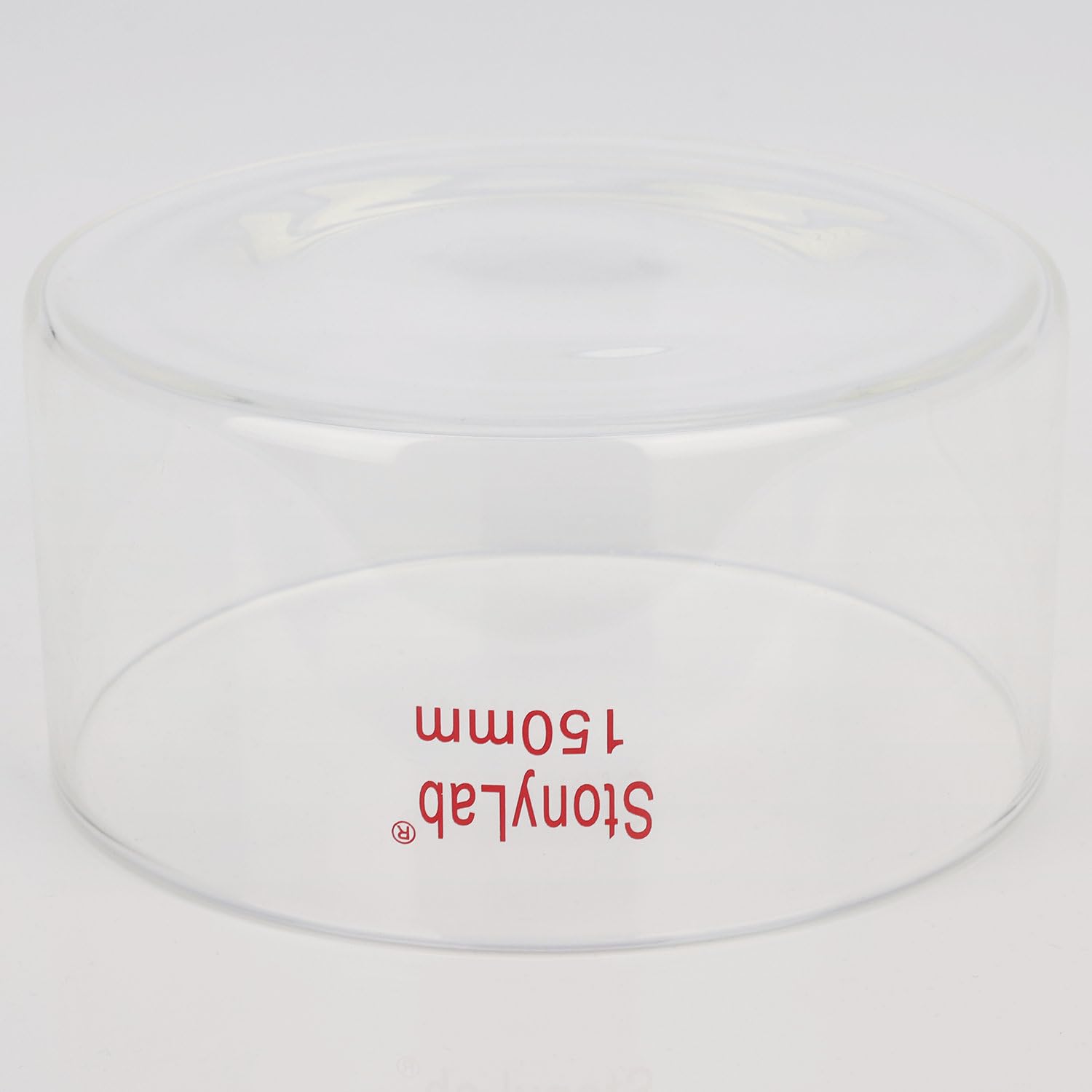 stonylab Piatto per Cristallizzazione, Piatti per Cristallizzazione in Vetro di Borosilicato a Parete Spessa per Cristallizzazione ed Evaporazione di Laboratorio, Fondo Piatto, Senza Becco