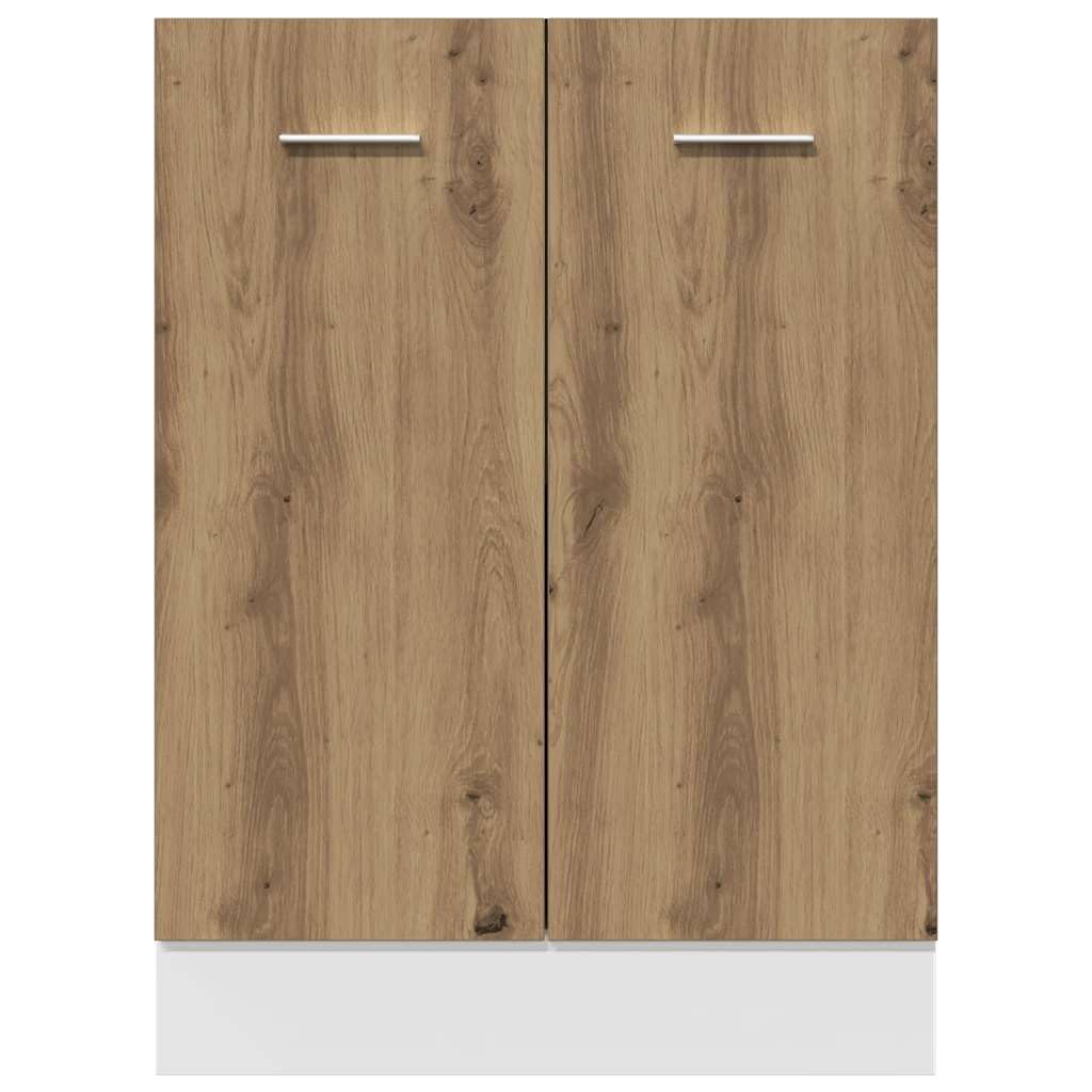 vidaXL Unterschrank Lyon Artisan-Eiche 60x46x81,5 cm Holzwerkstoff,Küche, Gastronomieschrank, Gastro Möbel, Küchenmöbel, Aufbewahrungsschrank