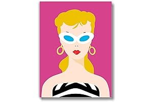 Brooke & Vine Retro Doll Girl Room Decor Barbie Poster