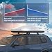 Potowo White Rooftop Cargo Box Carrier Large 21 Cubic Feet Car Top Mount Travel Luggage Storage,Dual Side Opening,Heavy Duty Waterproof Roof Storage Box Extra Keys,75.98