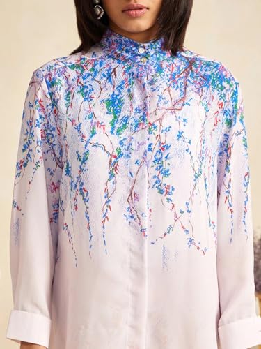 Image of NAINVISH Regular Fit Shirt for Women | Shirt for Women Stylish Shirts for Women Office Wear | Cotton Blend Shirts for Women