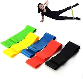Kit 5 Faixa Elástica Faixas de Resistência Super Mini Band Para Treino Exercícios Extensor Academia Yoga Pilates Fitness Crossfit Mavife