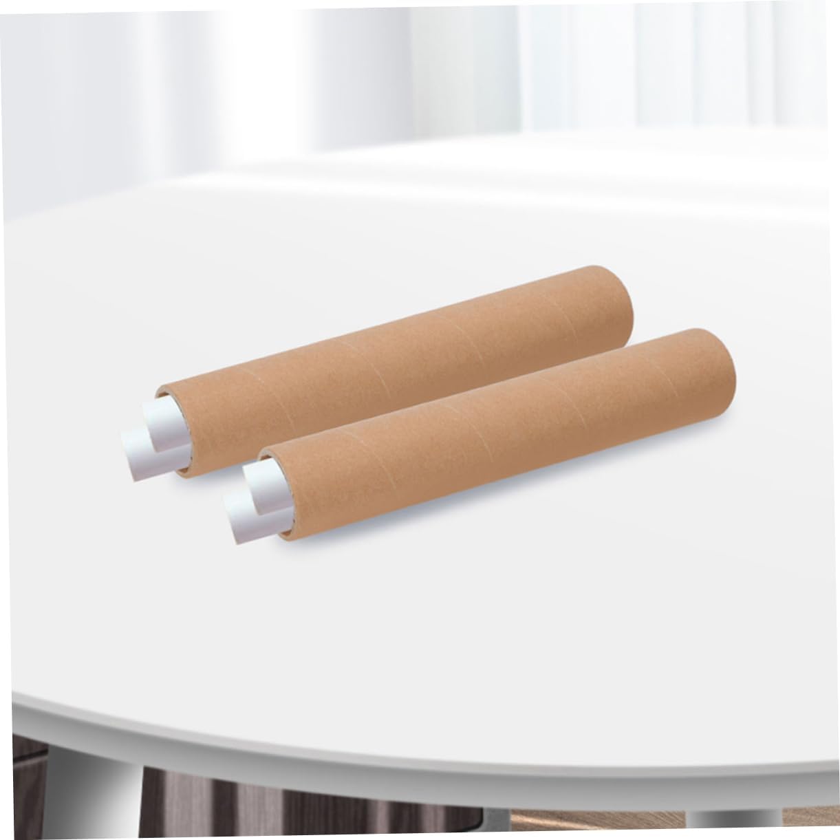ULTECHNOVO 2pcs Heavy Duty Poster Tubes for Secure Storage Shipping with End Caps for Art Prints Graphics and Posters Mailing for Transport