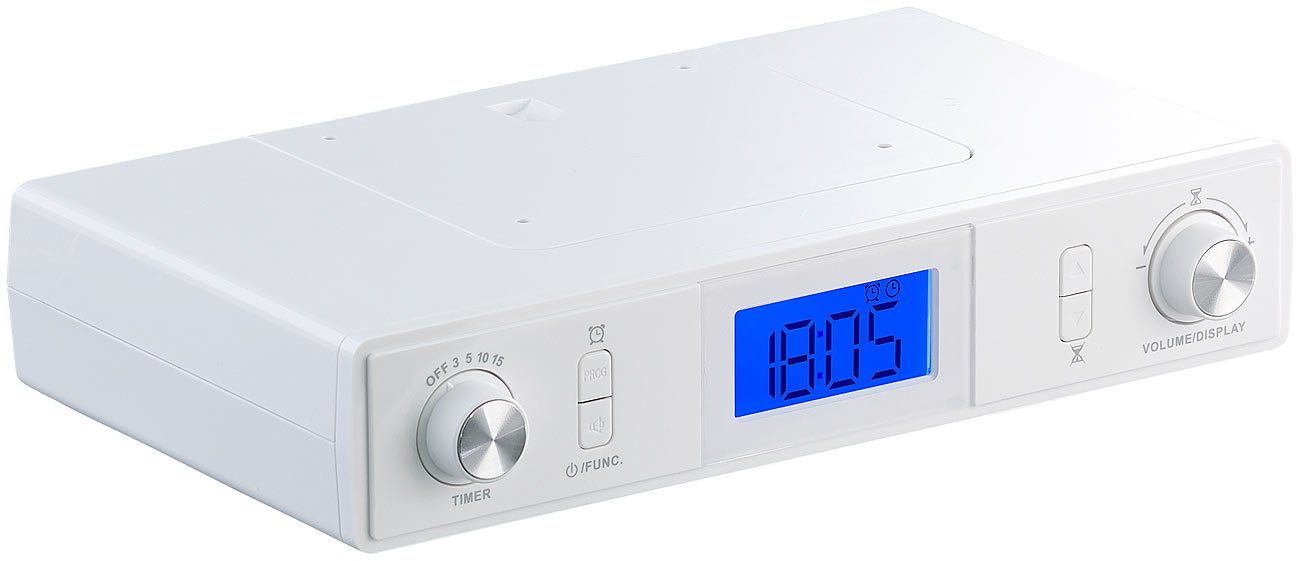 auvisio Radios de Cocina - Radio de Cocina: Radio de Cocina empotrada, Sintonizador PLL para FM/Am, Altavoces estéreo (Infraestructura, Pastel)