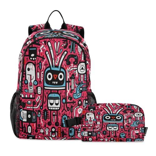 Sac d'école léger durable étudiants ensemble sac déjeuner