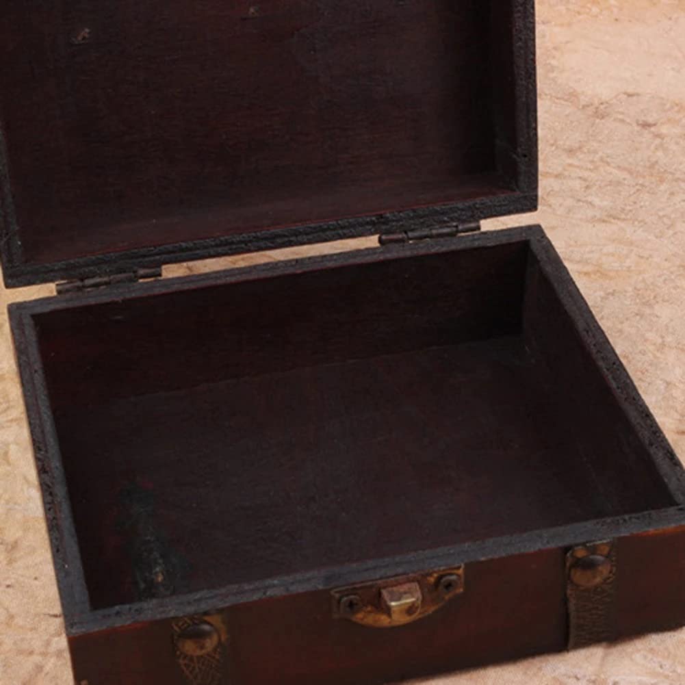 Confezione Regalo Retro Chiusura in Legno con Chiusura A Scatto, Scatola Regalo, Contenitore per Articoli Vari, Organizzatore, Esposizione per Imballaggi di Gioielli