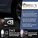 BRILL'S 12V DC Portable Tire Inflator Pump, 150 Psi Electric Air Compressor for Cars, Bikes, Motorcycles and Balls. Carry Case and USB Car Charger Included
