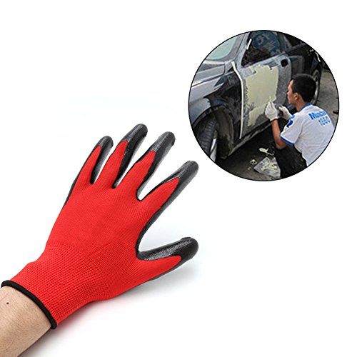 EMVANV 1 Pair of Nitrile Coated Wear-resisting Working Glove For Warehouse Garden Construction