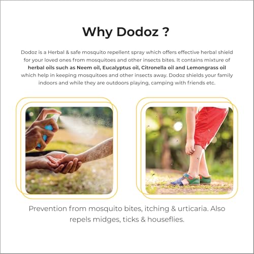 Image of DODOZ Anti-Mosquito Body Spray Kid-Safe Natural Protection, Gentle & Non-Toxic Repellent for Babies, Kids & Family Perfect For Indoor & Outdoor Use Non-Toxic & Easy to Carry 16ml Pack (8ml x 2)