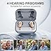 KMB Hearing Aids for Seniors with Noise Cancelling, Rechargeable Hearing Aids with 4-Channel Sound Processing 6 Volume and 80H Charging Case for Women Men Hearing Loss