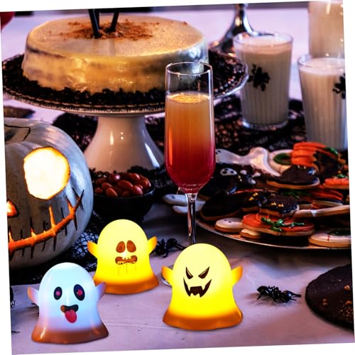 12 Lámparas Fantasma LED con Velas Electrónicas de Luz Cálida para Halloween 5