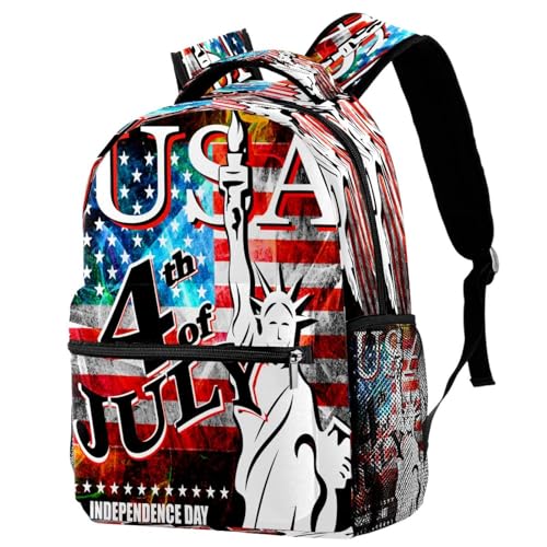 Sac à dos d'école Vintage multicolore 29x20x40cm pour ados et voyages décontractés