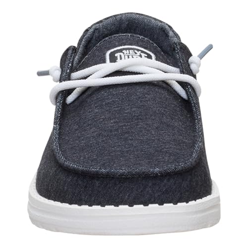 Image of HEYDUDE Women's Wendy Stretch Jersey Slip On Shoes | Lightweight Comfortable Travel Loafers with Elastic Laces