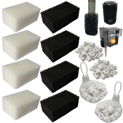 beaufan Three-Stage Filtration Tank Filter Maintenance Kit, Replacement for AquaClear 30/150 30-Gallon Aquarium