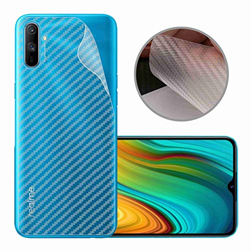 Image of Compatible with Oppo Realme C3 Back Screen Protective Film Carbon Fiber Skin Transparent Screen Guard Sticker