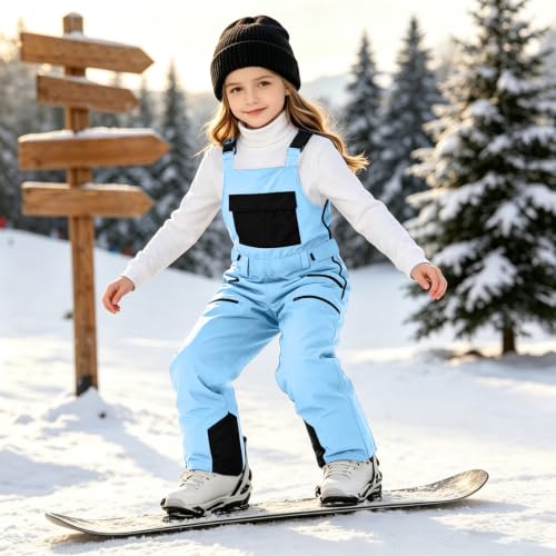 Rkwins Snow Bibs for Girls Boys Winter Ski Jumpsuits Insulated Overalls - image 2
