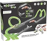 Silverlit EXOST Loop RC 20232 Infinity Racing Set by, 2 samochody z efektami świetlnymi, 27 elementów, tor wyścigowy, indywidualny system zatrzaskowy, tor wyścigowy z pętlami, zielony, od 5 lat