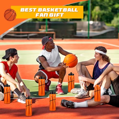 Yaomiao Basketball Water Bottle 20 oz Reusable Bpa Free Squeeze Easy Carry Leak Proof for Team Sports Basketball Stuff Party Favors Gifts for Boys Girls - Image 7