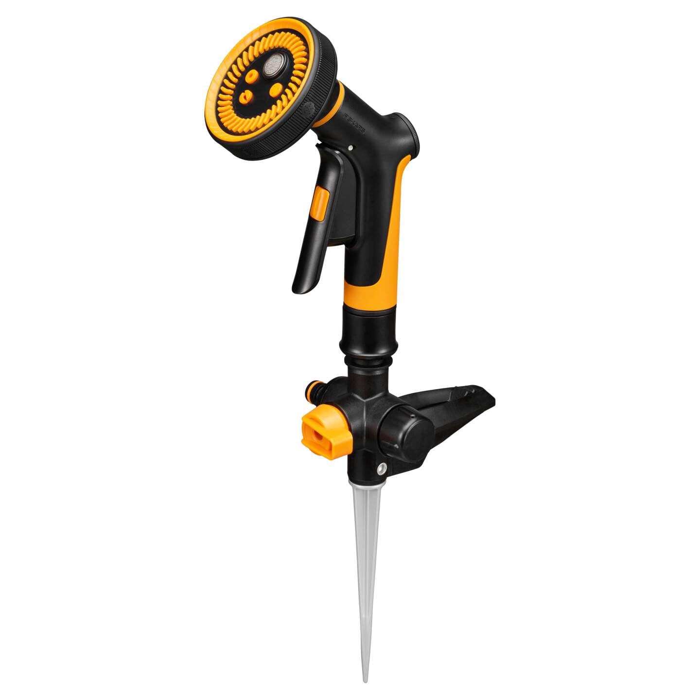Fiskars Starter Set Precision Watering, Incl. ground spike sprinkler base, spray gun Multi and adapter for Fiskars watering rods and spray heads, Comfort, 1070830