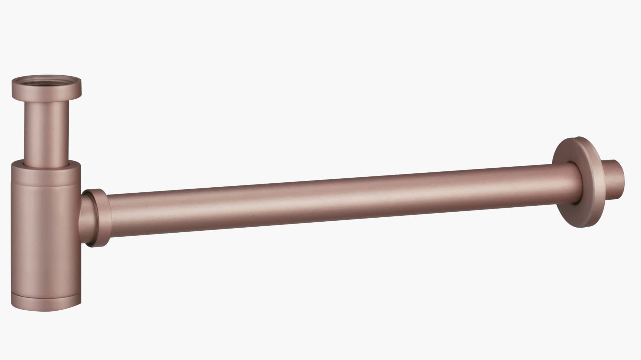 IMEX SCL002/ORC Sifón Redondo Oro Rosa Cepillado
