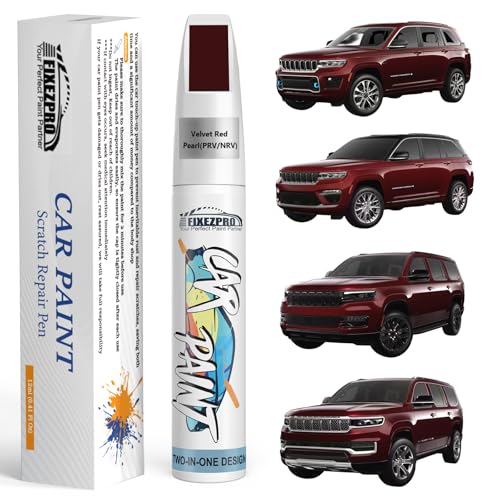 Image of Velvet Red Pearl(PRV /NRV) Touch Up Paint for Jeep, Car Paint Scratch Repair Remover Pen Color Exact Match, Quick and Easy Fix Automotive Chips and Nicks Scuff