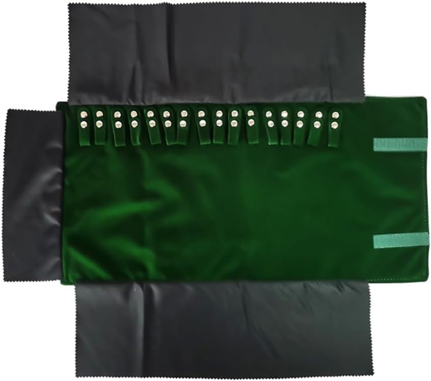 SCIKHEFT Premium Jewelry Roll Organizer for 16 Necklaces