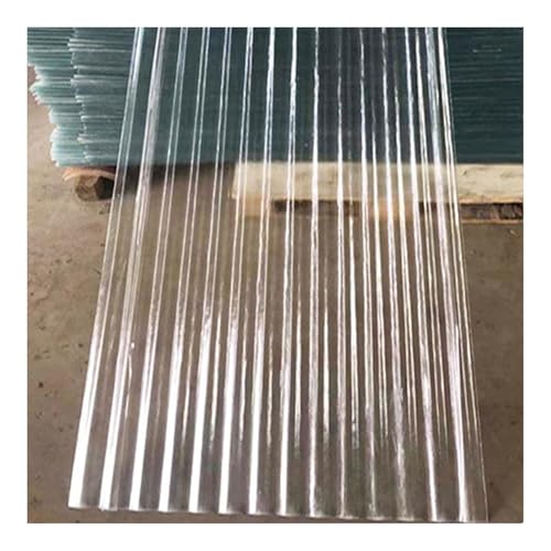 Pannelli ondulati for serre, pannelli di rivestimento for tetti tagliabili, lastre for tetti di capannoni da giardino, for balconi e parcheggi esterni(120cm-5 pieces,0.2cm)