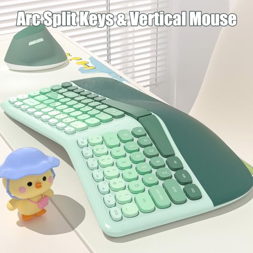 Combo teclado y mouse inalámbrico ergonómico para evitar el dolor de muñeca en tu PC 2