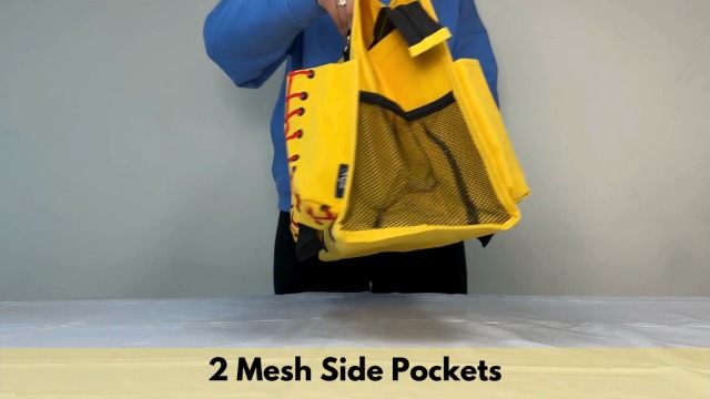 Bolso organizador tote caddy con cierre NGIL Softball amarillo miniatura 7
