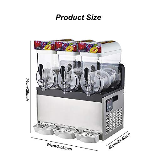 Kommerzielle Slushy-Maschine, 1000W 45L Frozen Drink Snowcone Slush Maker-Maschine, Edelstahl-Smoothie-Frozen… – Bild 4