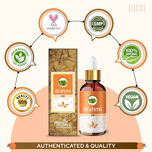 Image of Crysalis Brahmi Oil 30 ml (1.01 fl oz) - Herbal Botanical Oil for Haircare, Scalp Blends & DIY Cosmetic Formulations