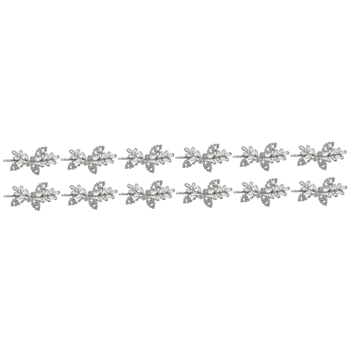 FOMIYES 12piezas Horquillas Diseño Rhinestones Accesorios Elegantes Para Cabello De Mujeres y Niñas Para Fiestas y Ocasiones Especiales