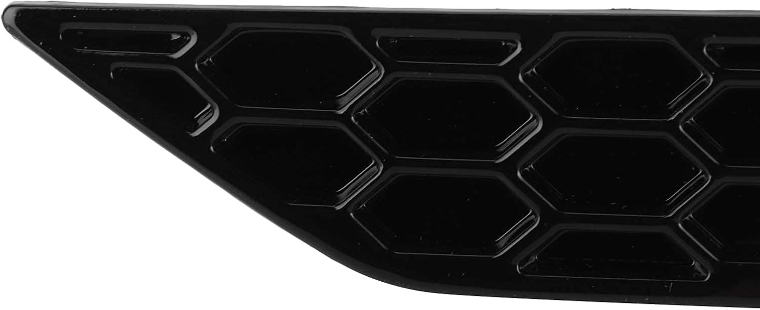 Rear Bumper Reflector, Pair of Left+Right Gloss Black Rear Bumper Reflector Honeycomb Set Fit for MK7.5 GTD R2017?2020